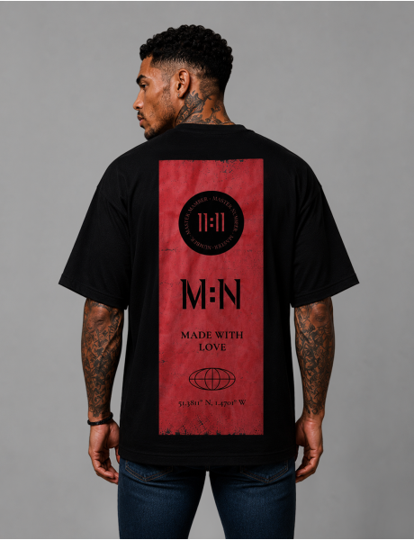 M:N Engineered T-Shirt - Black/Red